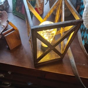 Wood like battery light